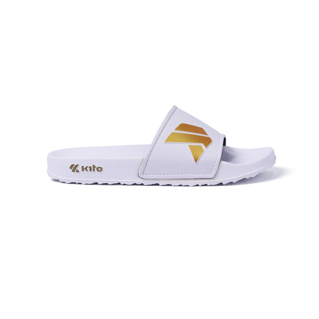 White Dance Gold Slippers - AH65C