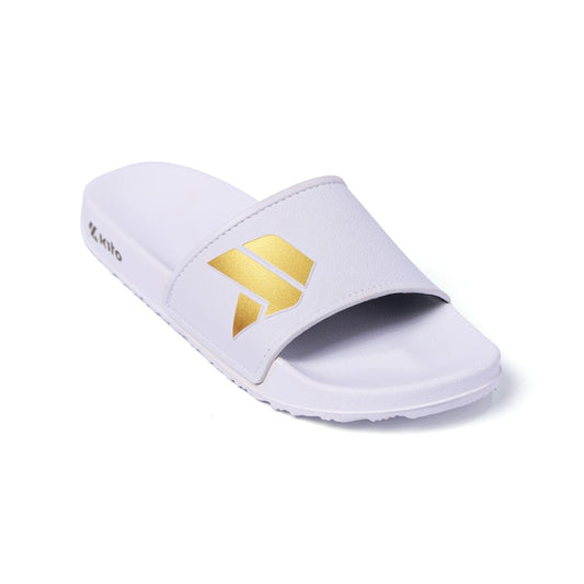 White Dance Gold Slippers - AH65C